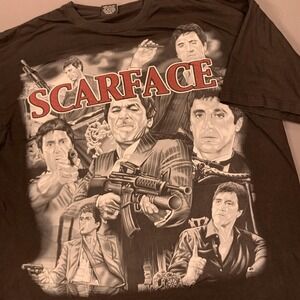Scarface Shirt Mens 3XL Black‎ Movie Tee KC Pro 100% Cotton Tony Montana Graphic